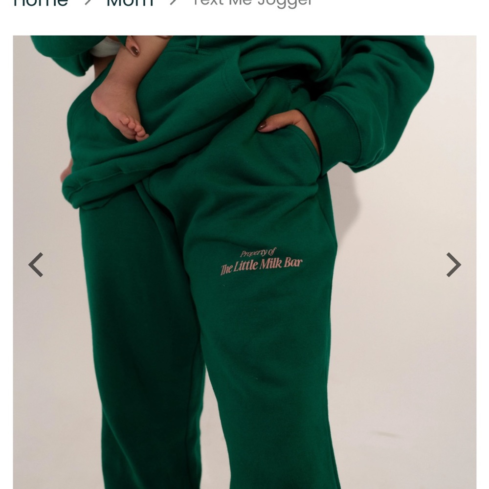 The little milk bar green jogger